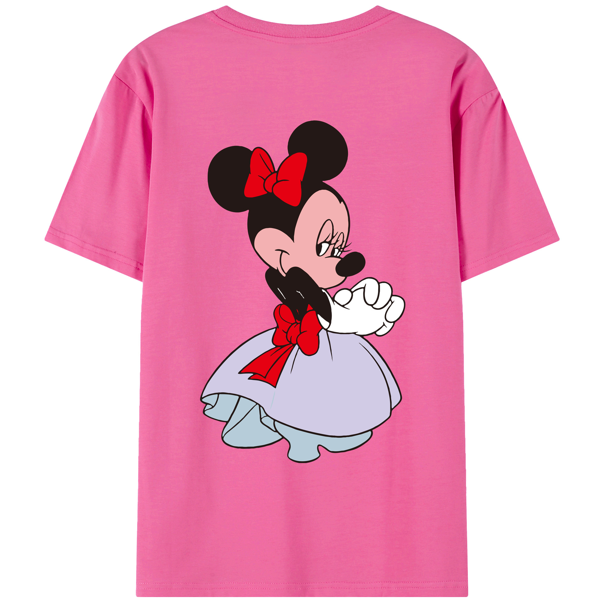 （画像用） ミッキーマウス Mickey Mouse レディース半袖Tシャツ(バックプリント)
